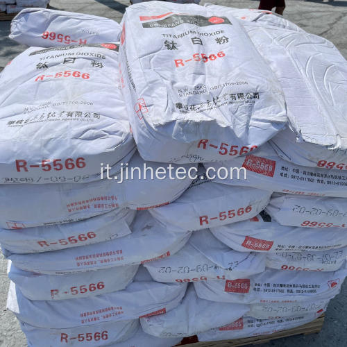 Diossido di titanio R-5566 R-5568 Solfato Rutile TiO2